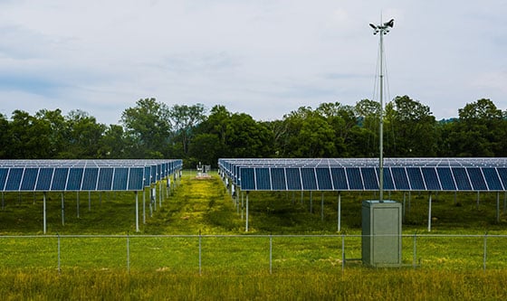 Solar farm security